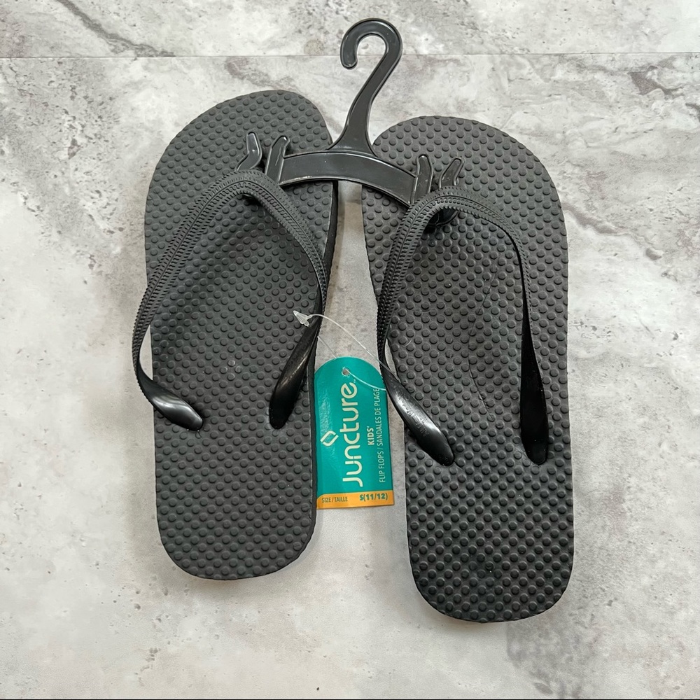 Juncture‎ New Black Flip Flops 11/12